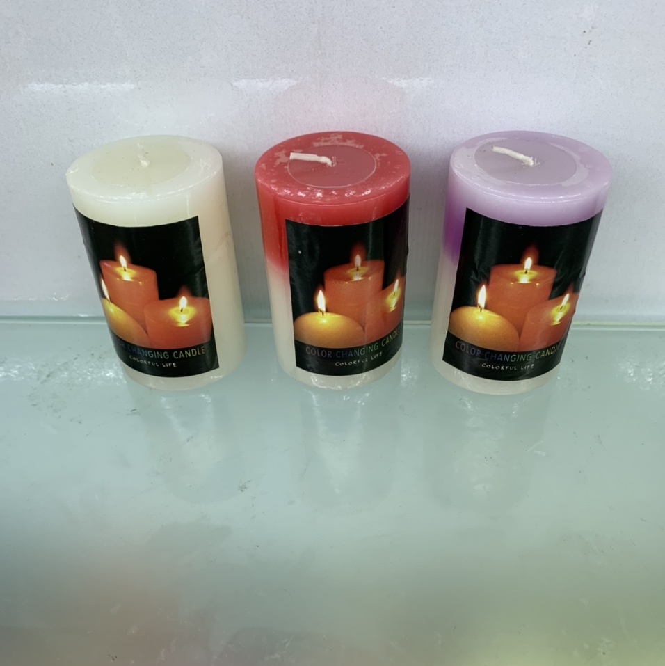 QLED02电子变色蜡烛无烟无味浪漫烛光晚餐婚庆家居多色蜡烛