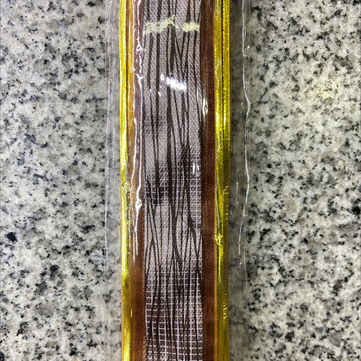 30月雪纱树皮纹贴金边拉花 咖啡