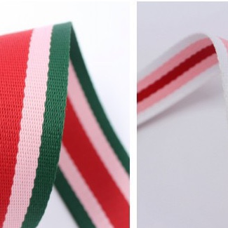 Polyester net silk thickened shoulder strap Red Interblue green Cyan yellow purple Black white gray Orange waist Yoga bag webbed strap: 48# thumbnail