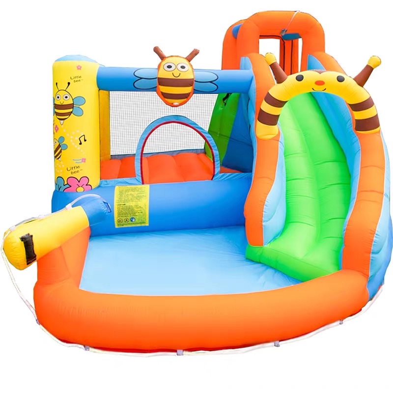 福斯特气模厂家直销充气玩具充气城堡淘气堡充气跳床蜘蛛侠城堡充气滑梯大型牛津布小跳床喷水滑梯细节图