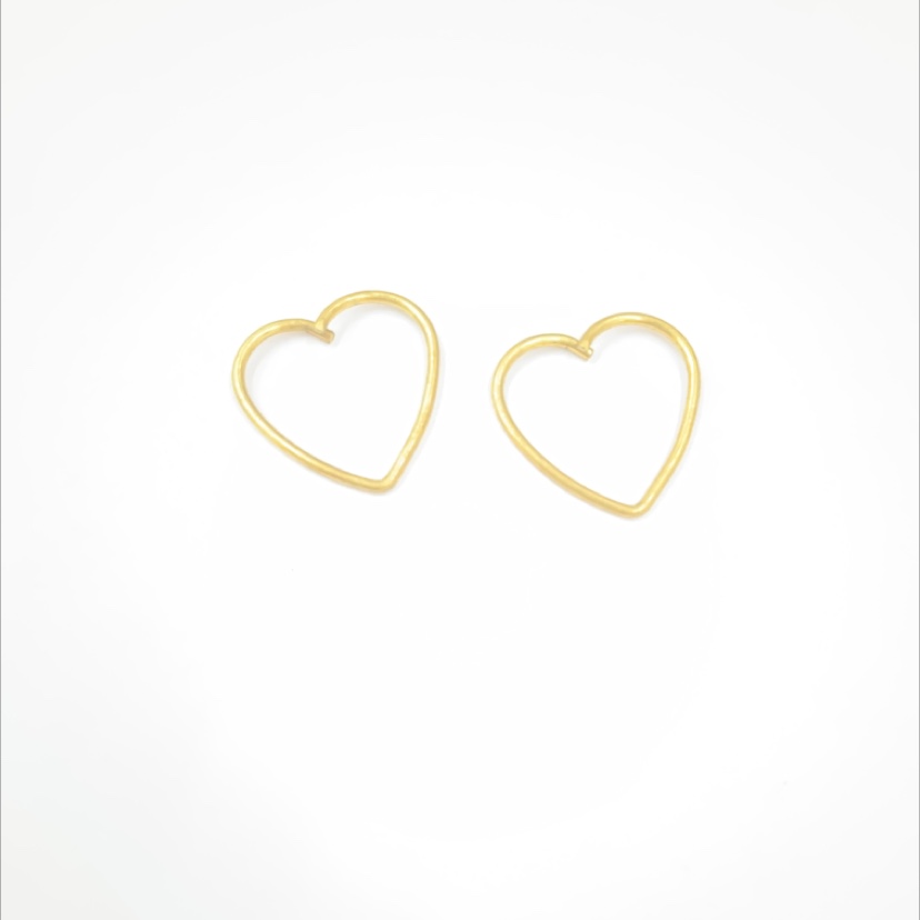 XM03141 Round copper wire heart-shaped cutting ring