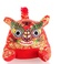 传统民俗中国风织锦缎刺绣布老虎，优质pp棉填充细节图