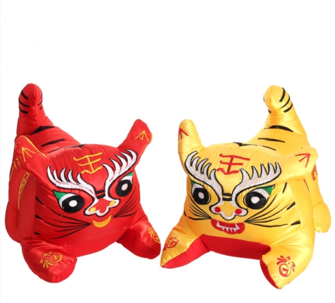 纯手工绣花一号大布老虎，可以骑，平安好运，刺绣镇宅虎，优质pp棉填充详情图8