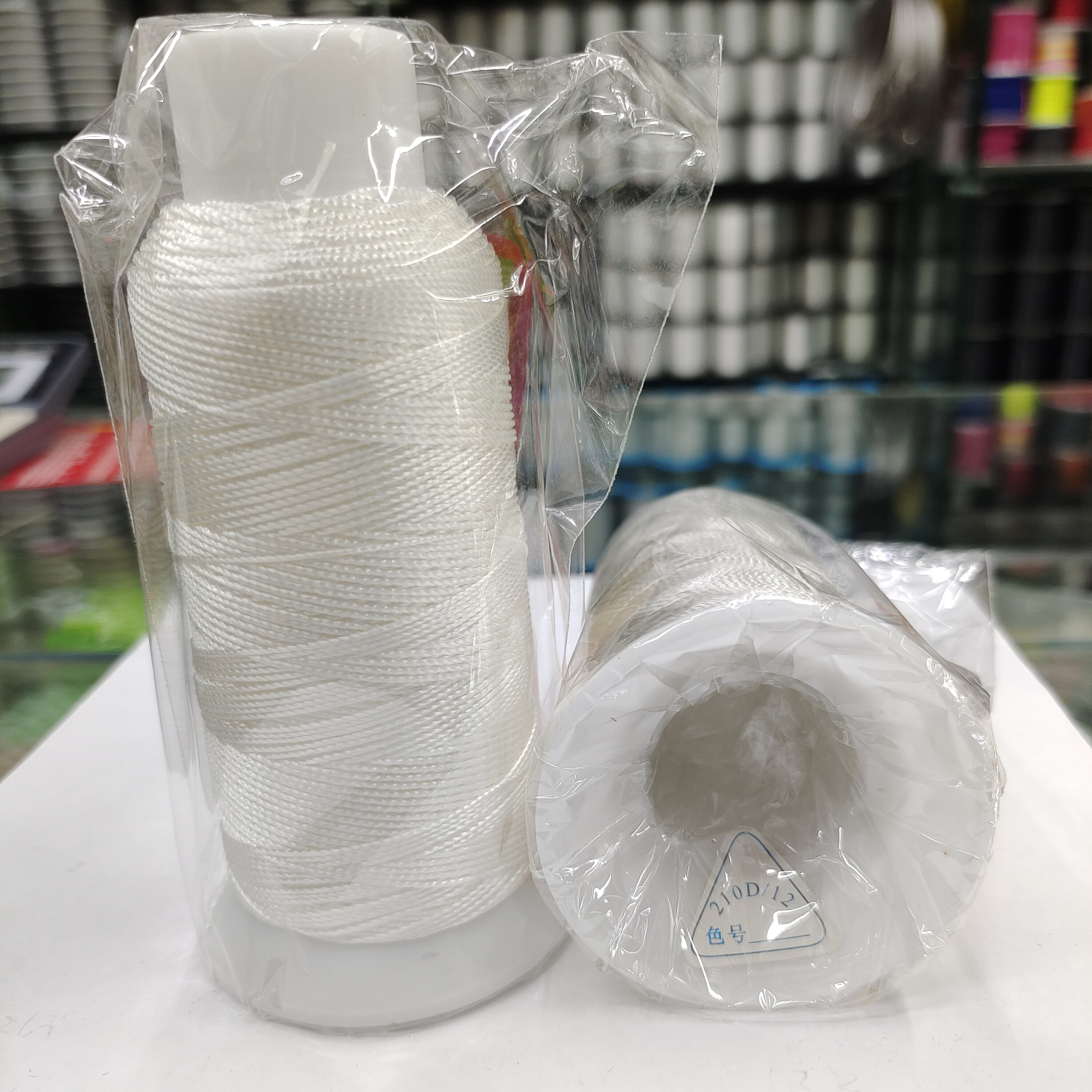 Beaded 12 strands tower thread White material Cotton fishing line Nylon material beading tool diy Buddhist bead jewelry accessories