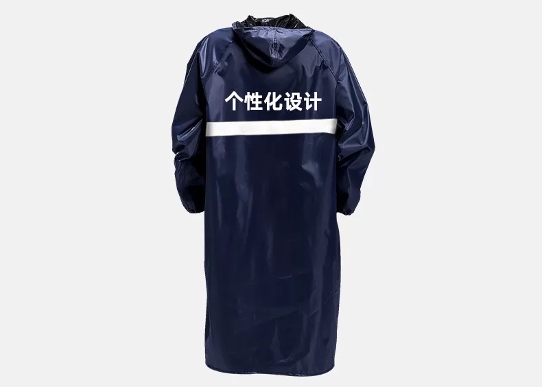工地劳保牛津布雨衣批发带袖子连体电瓶车加厚雨衣全身防暴雨雨披 详情图10