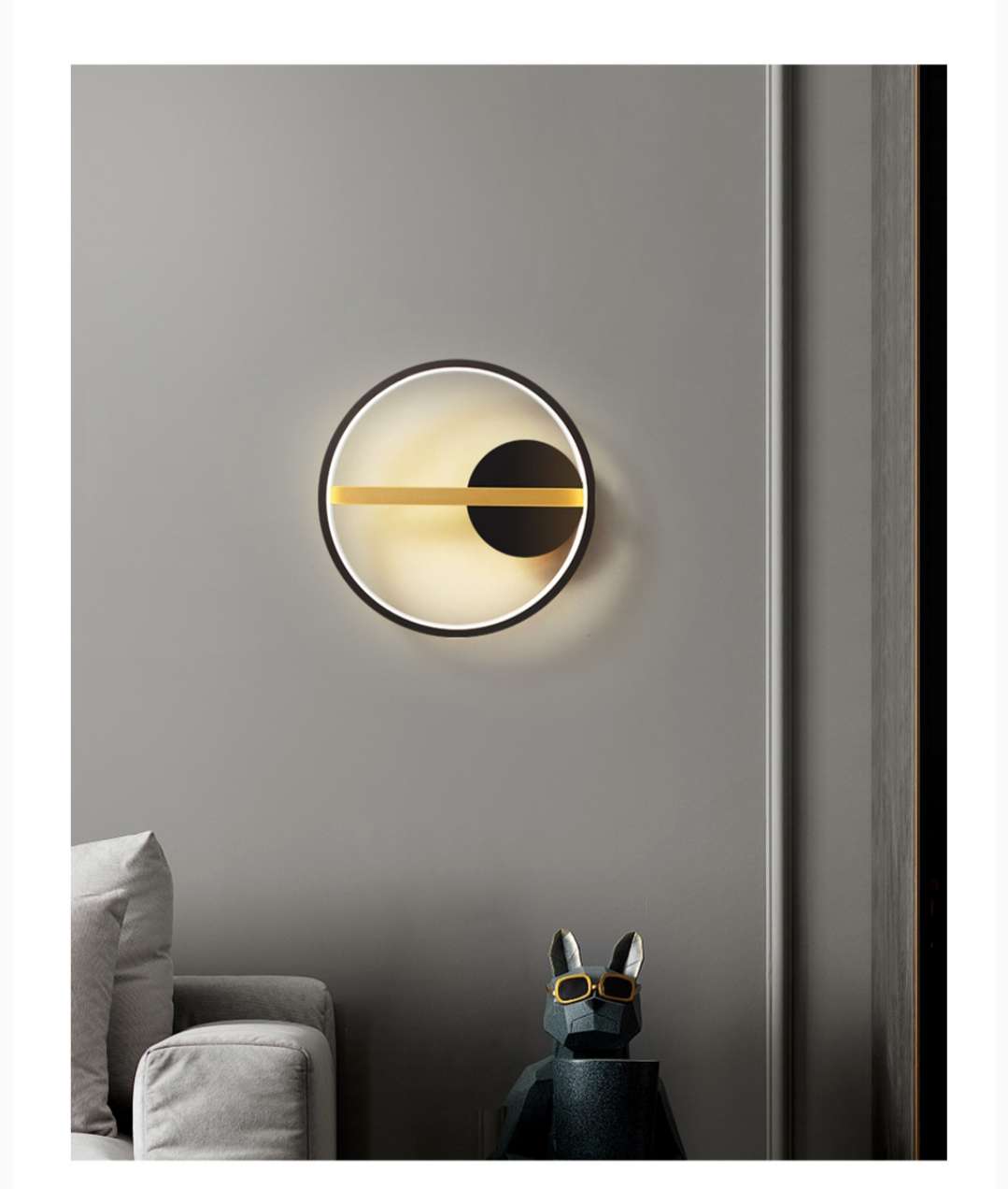 Modern and simple single-head wall lamp for ironwork study and bedroom 4342-30 detail image 5