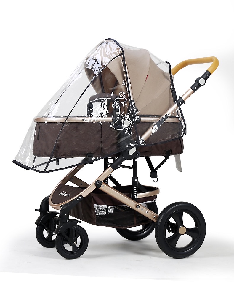 Baby carriage rain cover detail image 2