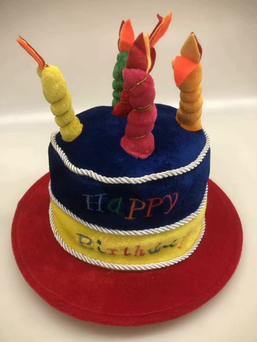 Birthday hat, birthday cake hat, striped pattern, 5 candles, festival party detail image 5
