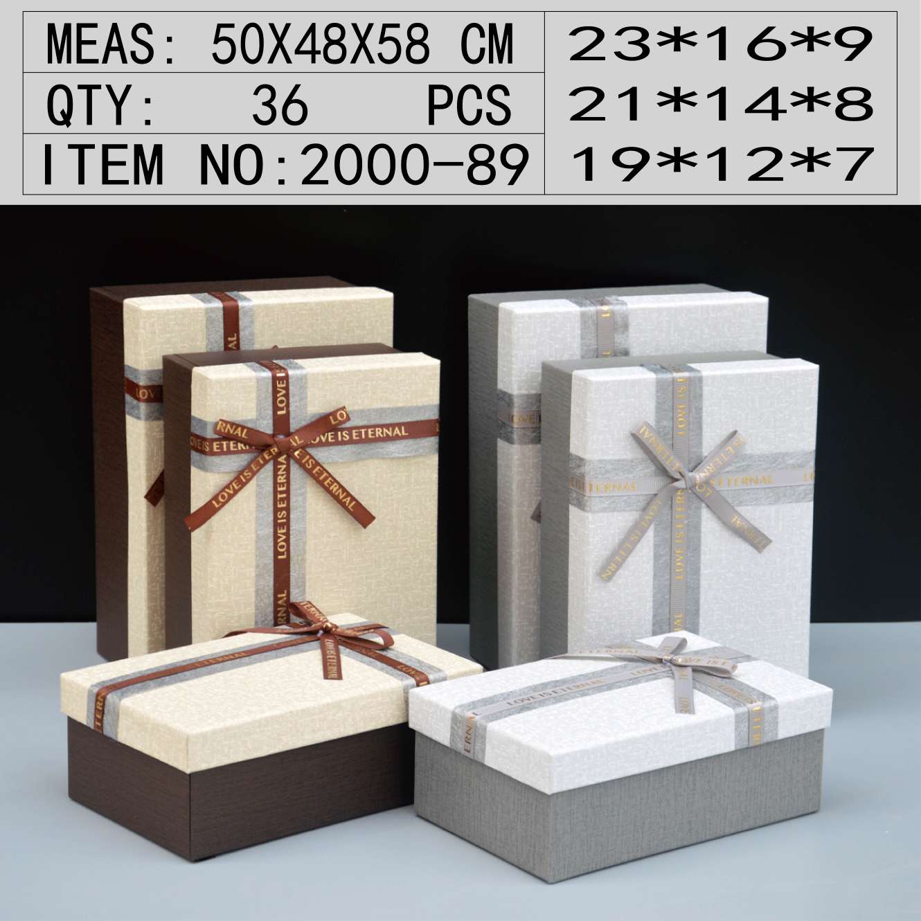 2004-12长方形套装礼品盒饰品包装盒收纳盒鲜花包装盒圣诞苹果盒详情图5