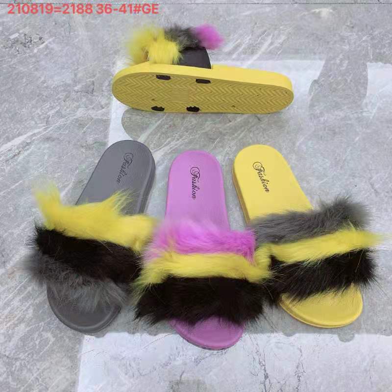 DORA Shoes Summer women's wool slippers 081