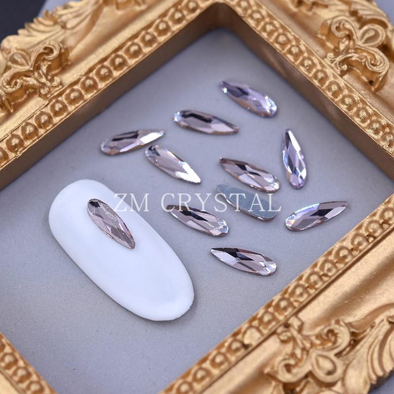 Nail jewelry shaped diamond flat mixed net red AB color Champagne super flash diamond Japanese nail jewelry 1650