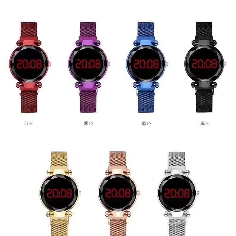 七彩电子表运动表