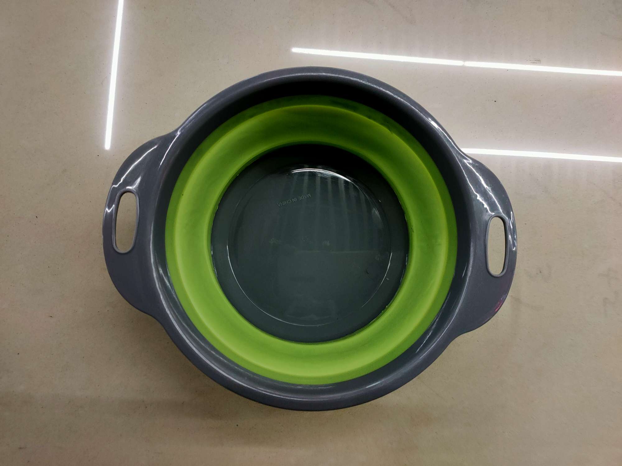 Plastic Folding Drain Basket Silicone Basket Household Daily Convenience Anming 2924 details Picture