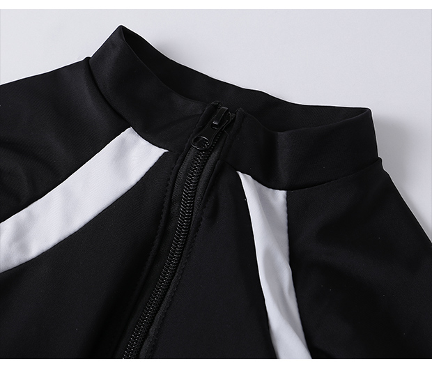 2021 Sun Protection one-piece straight-cut women's swimsuit detail image 3