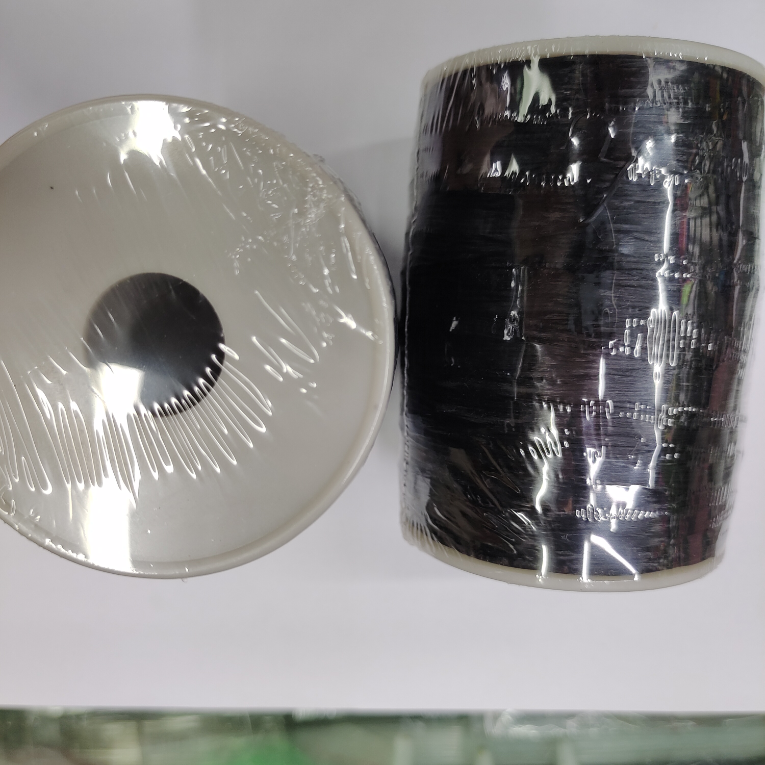 DIY large roll flat beaded elastic cord Elastic band Wear bracelet special crystal cord elastic cord 1000m black
