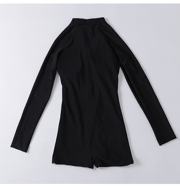 2021 Sun Protection one-piece straight-cut women's swimsuit detail image 4