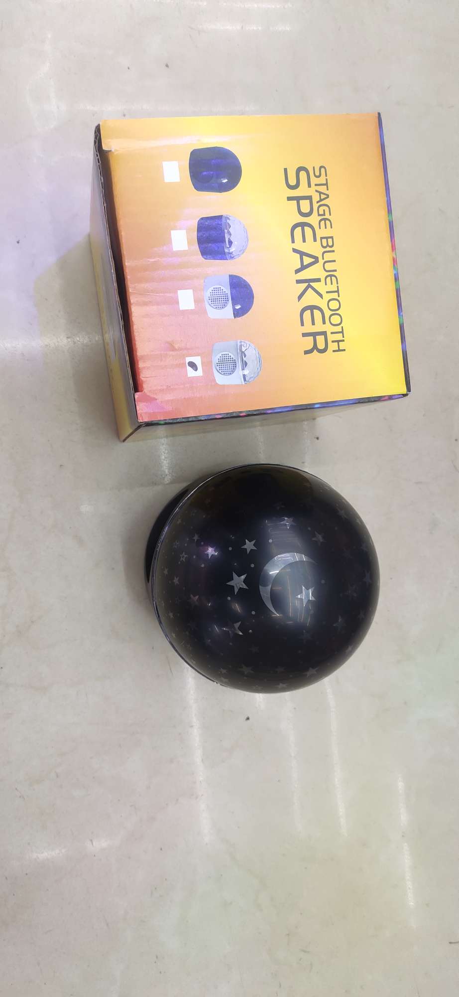 New Bluetooth speaker, Magic Ball starry sky light, stage atmosphere, rainbow LED light, street stall supply, factory direct sales detail image 6