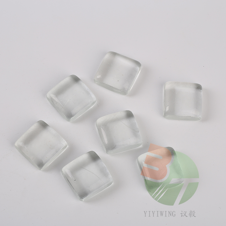 500克透明方块 小石头 彩色玻璃石头 异形玻璃块 鱼缸装饰