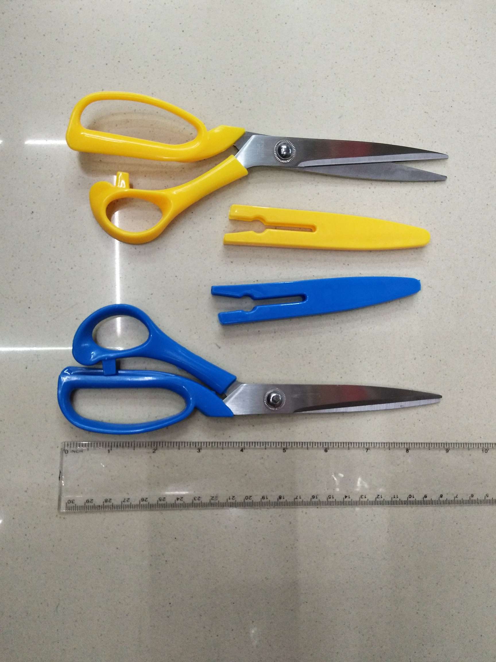 Office and educational knives, tools, tailor scissors, sleeve tailor scissors, stainless steel band sleeve tailor scissors, office scissors, hardware knives, hardware tools, knives and scissors Item Picture