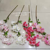 Artificial plant rattan wall hanging bundle wedding video tree model bonsai potted single branch cherry blossoms 8