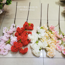 Artificial plant rattan wall hanging bundle wedding video tree model bonsai potted single branch cherry blossoms 13