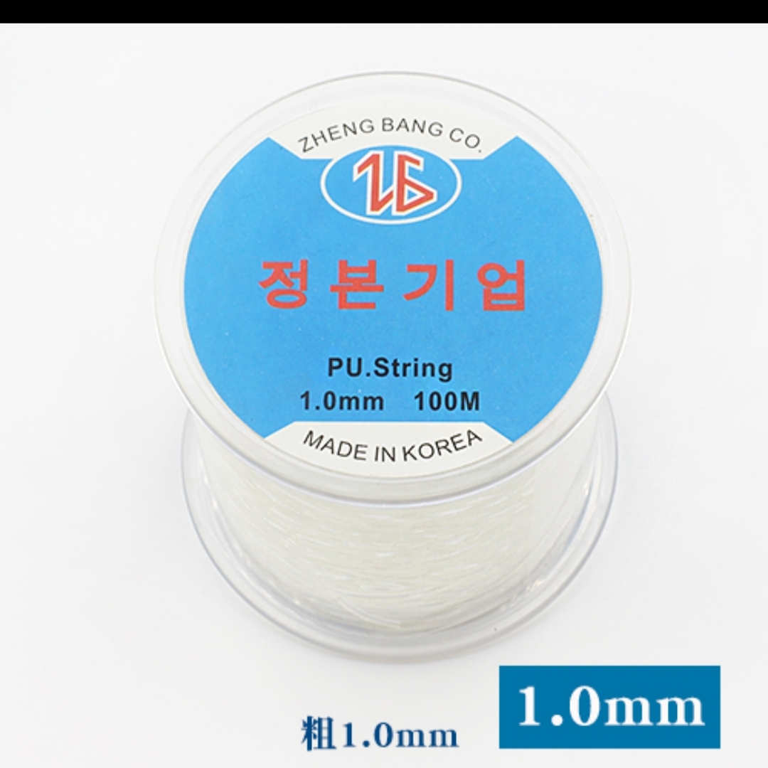 Korea imported crystal elastic thread 1.0mm100m handmade DIY bracelet beaded thread necklace material bead thread handmade