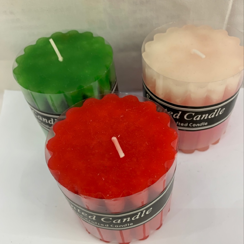 Q15一1齿轮香味蜡烛浪漫创意无烟去味烛光晚餐多彩蜡烛