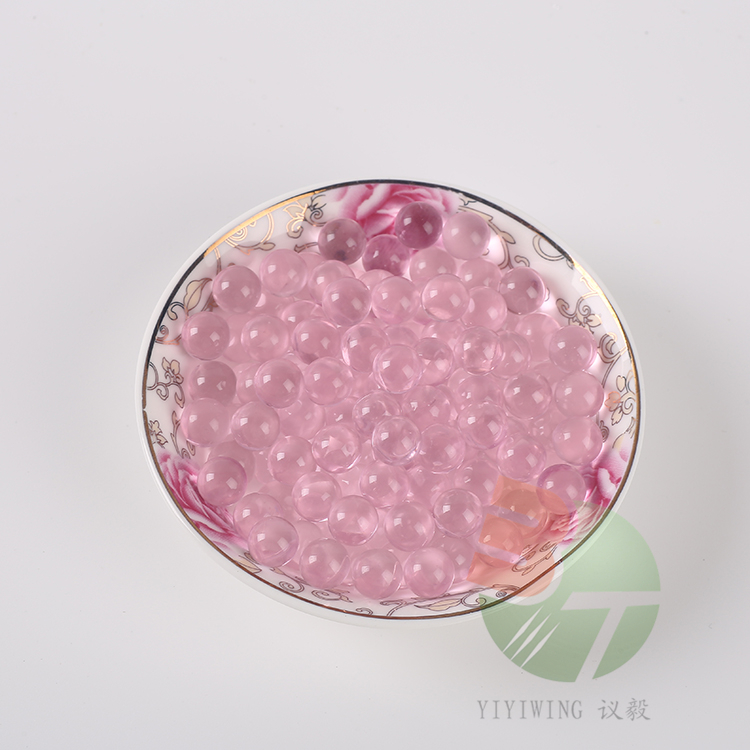 100 pieces of 10mm pink transparent glass beads, 10mm colored transparent high-precision standard glass balls, university experimental glass microbeads, fish tank decoration round balls