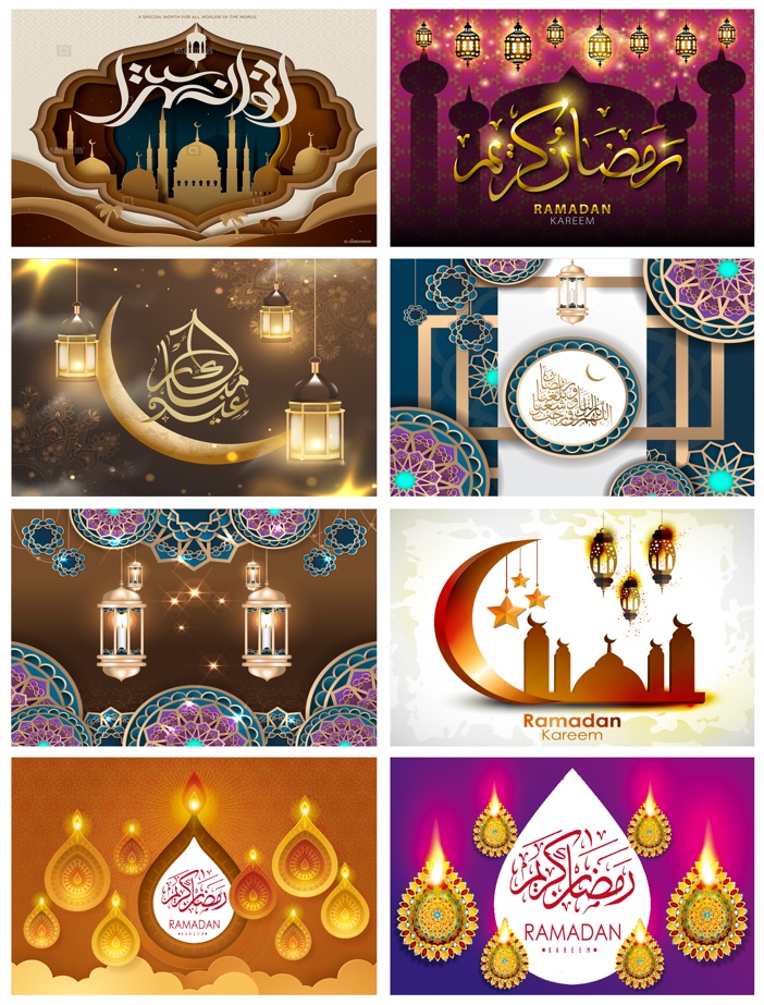 Newly designed Ramadan placemats with digital printing, 30*45CM, Ramadan tablecloths 140* 180cm, 140*240CM, 1.4*20M detail image 4