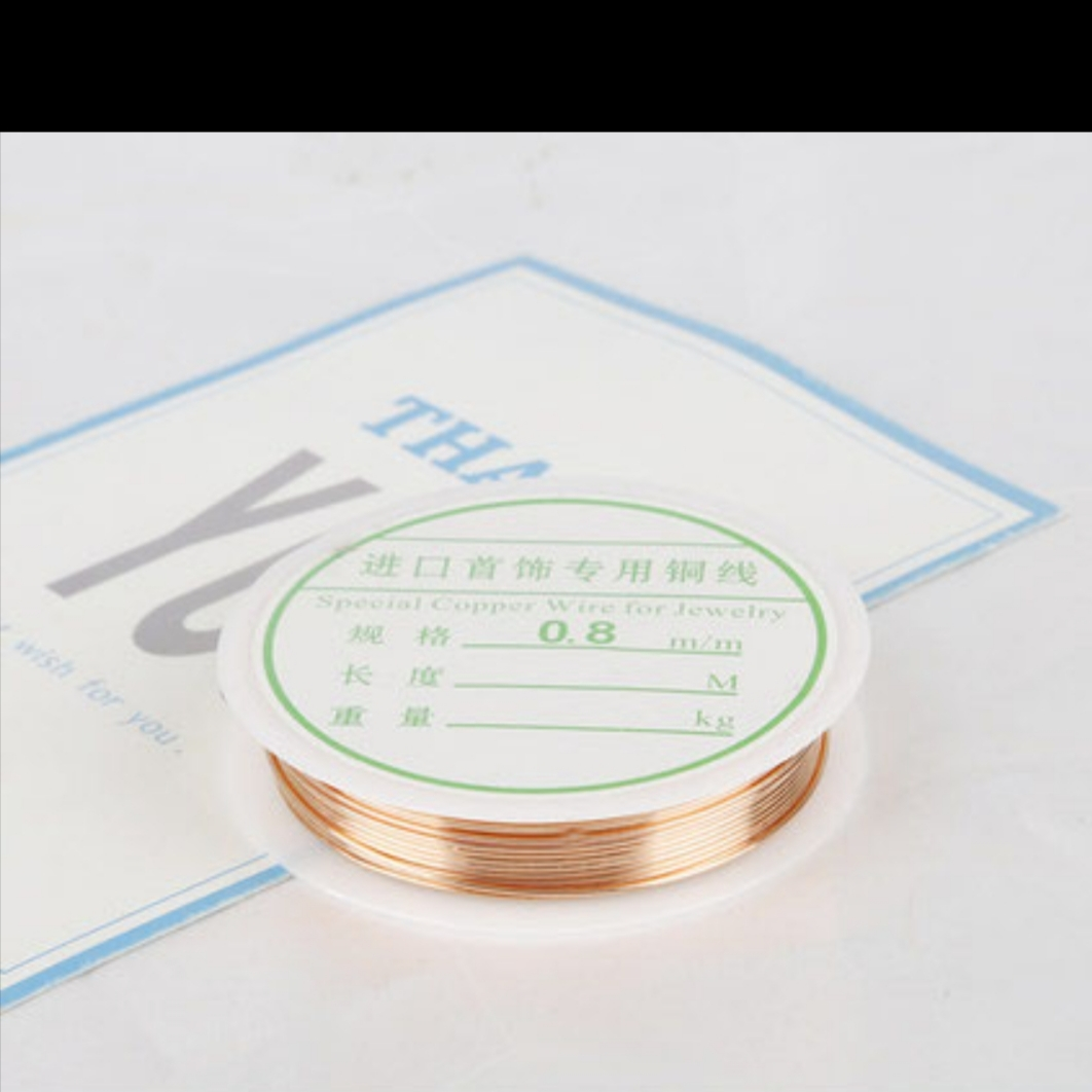 Manicure Copper wire 0.8mm bare copper diy beaded lead Handcrafts Winding jewelry braided fixed metal copper wire flexible cord