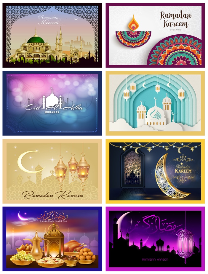 Newly designed Ramadan placemats with digital printing, 30*45CM, Ramadan tablecloths 140* 180cm, 140*240CM, 1.4*20M detail image 3