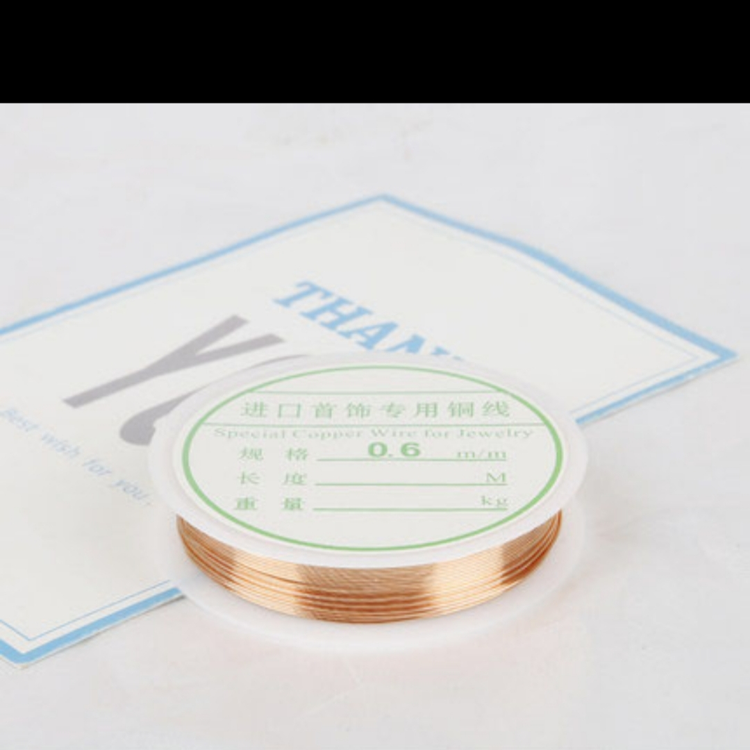 Nail copper wire 0.6mm bare copper diy beaded lead Handcrafts Winding jewelry braided fixed metal copper wire flexible cord