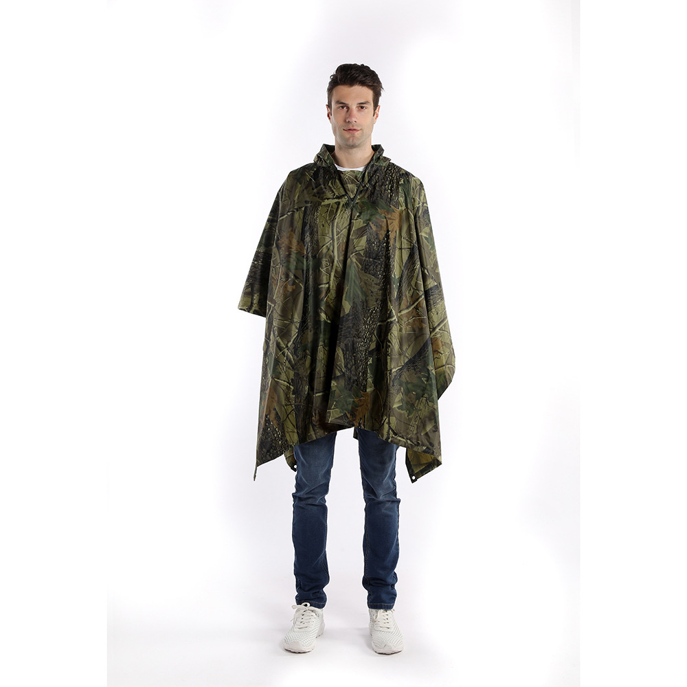 Customized processing of adult one-piece raincoats for foreign trade, riding electric bikes, capes, rain covers, and long outdoor raincoats Item Picture