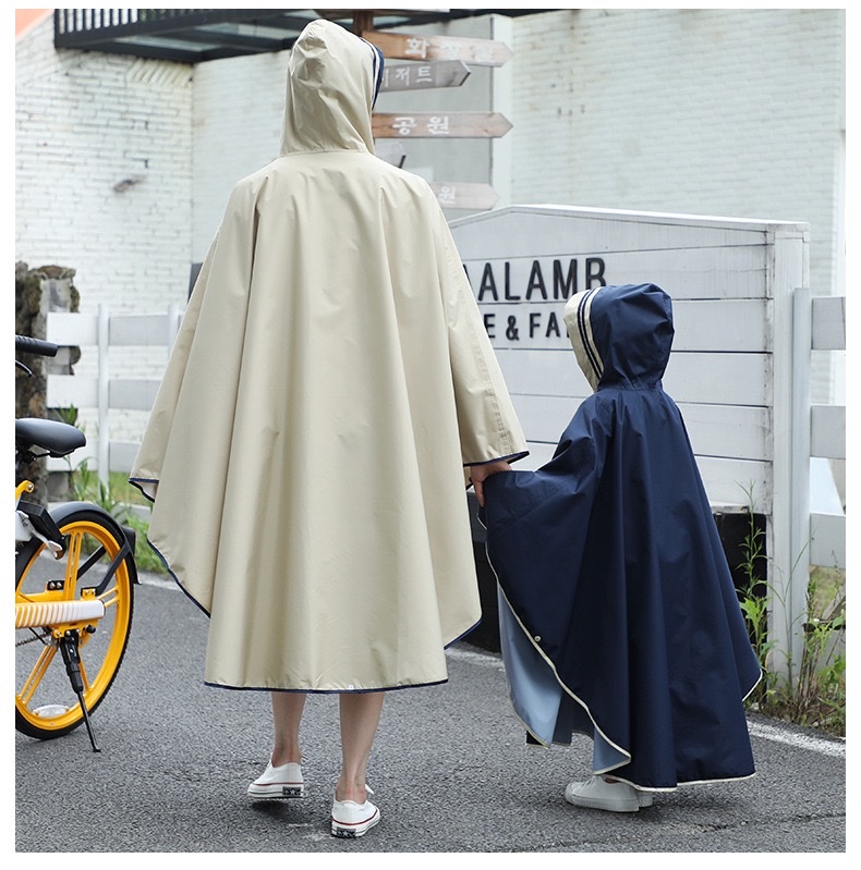 儿童斗篷雨衣时尚雨衣潮流自行车骑行雨披 学生连体雨衣书包位 详情图19