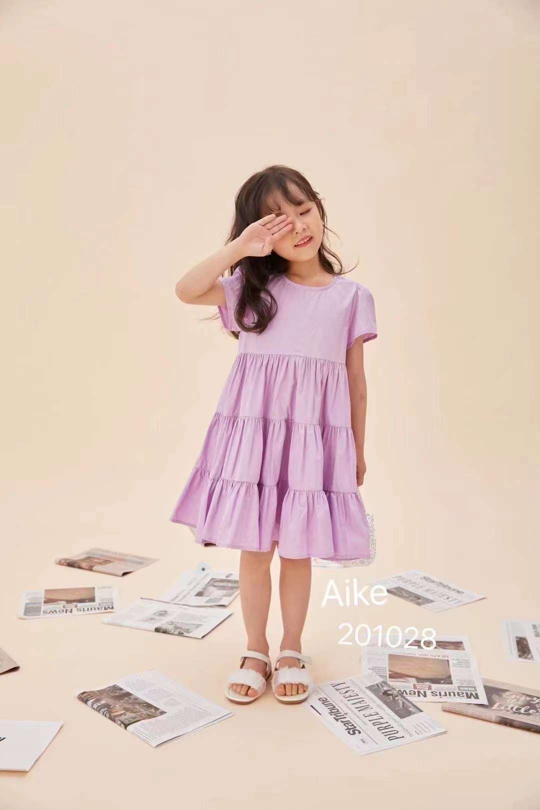 Summer new children's long dress, cool girls' dress Application Scenario