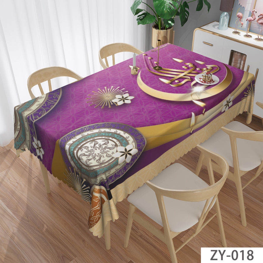 国潮 新设计花型桌布PVC数码印花桌布.纱线底桌布、140*180CM.150*200CM.1.4*20Ｍ