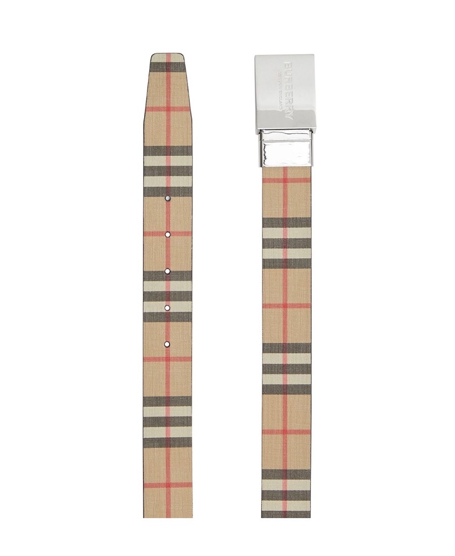 Burberry 男士 印花格纹皮带75 80 85 90 95 100 105 110 115 详情图1