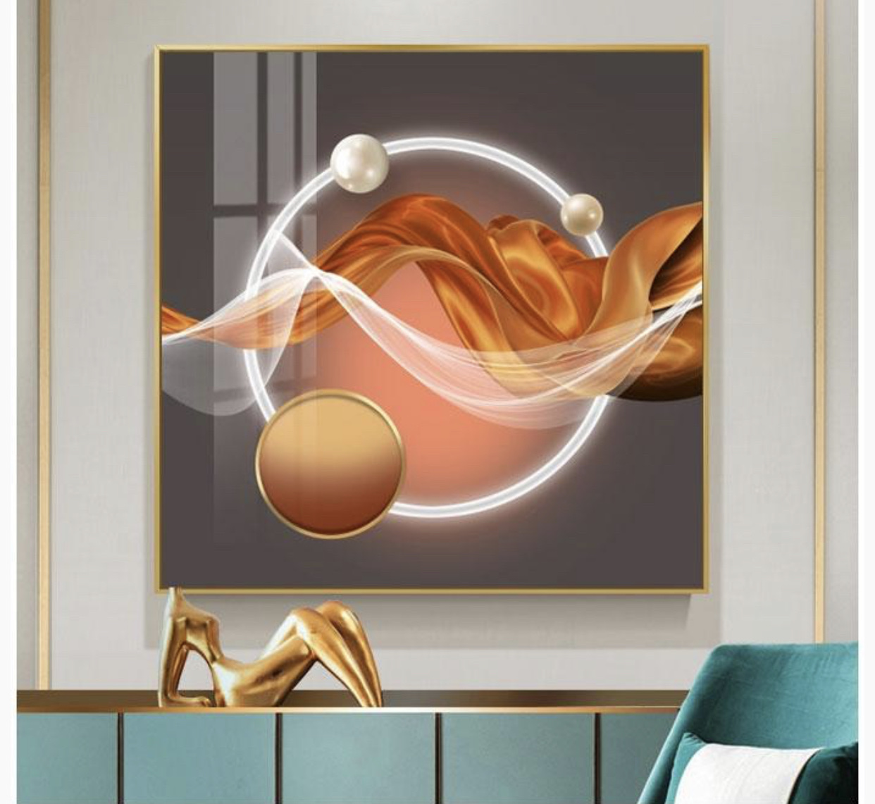 A two-piece combination painting for restaurant decoration Specification image