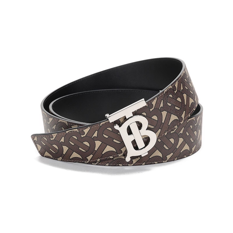 Burberry Men's Logo printed Belt 85 90 95 100 105 110 115 details Picture