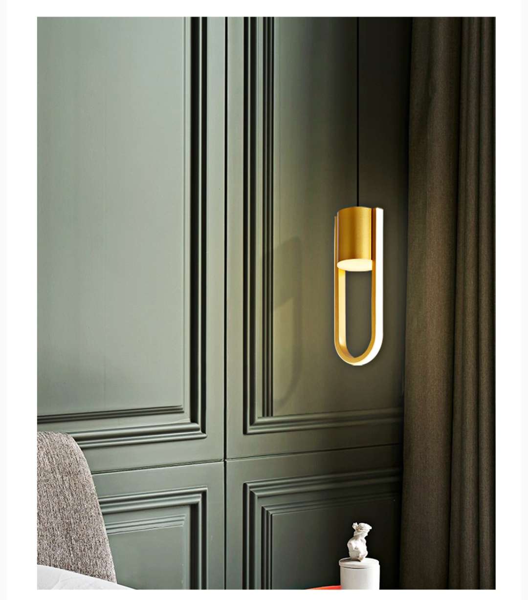 Aluminum book lamp bedroom, Nordic IKEA single-head chandelier 4701-1 details Picture