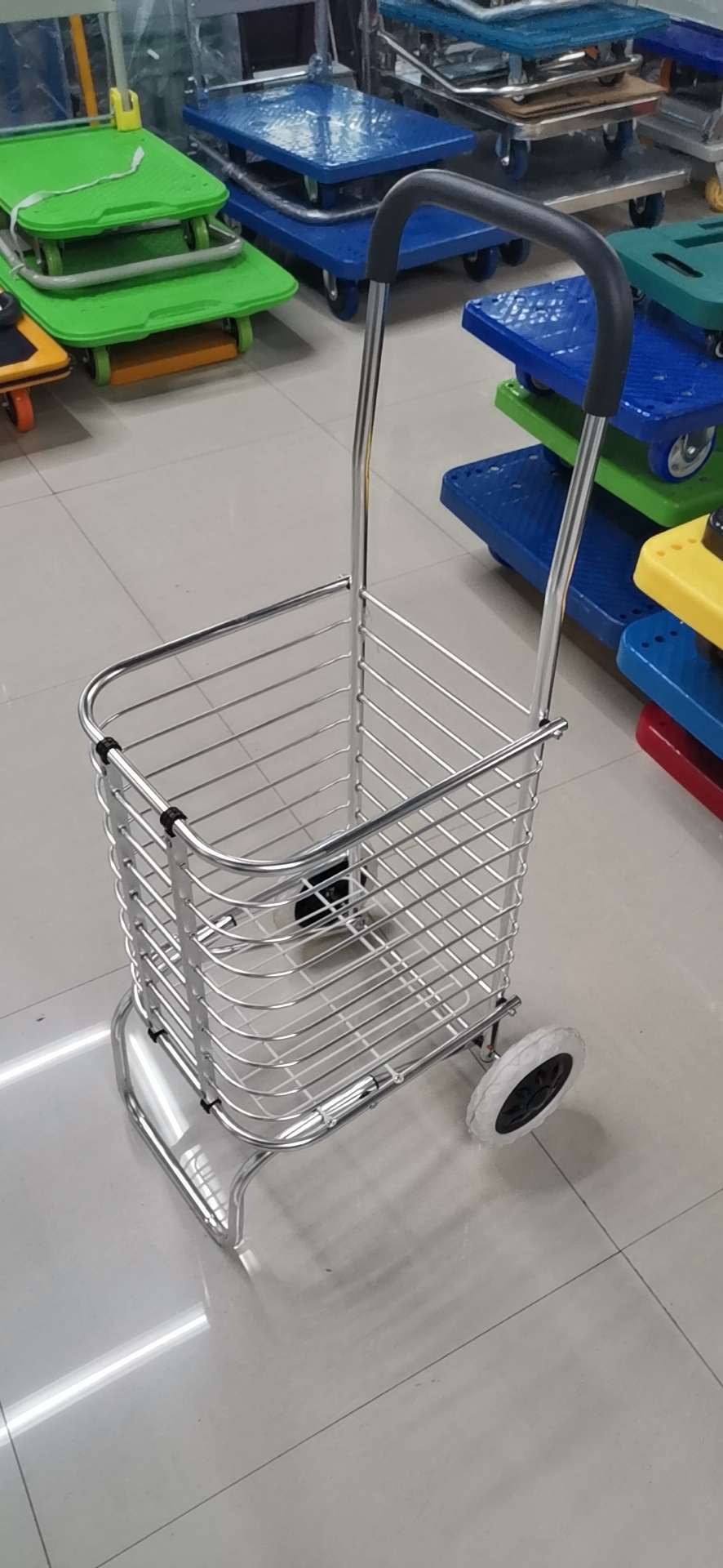 Foldable aluminum shopping cart, shopping basket, shopping basket detail image 3