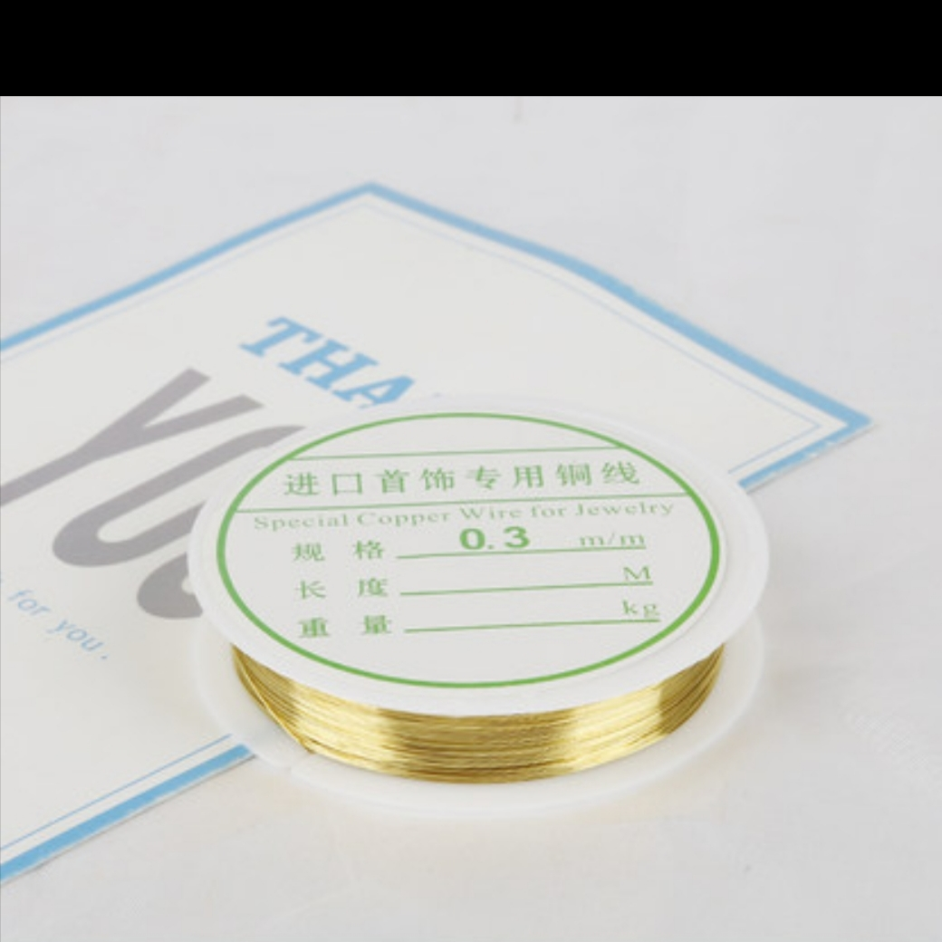Nail copper wire 0.3mm gold diy beaded lead Handwork winding jewelry braided fixed metal copper wire flexible cord