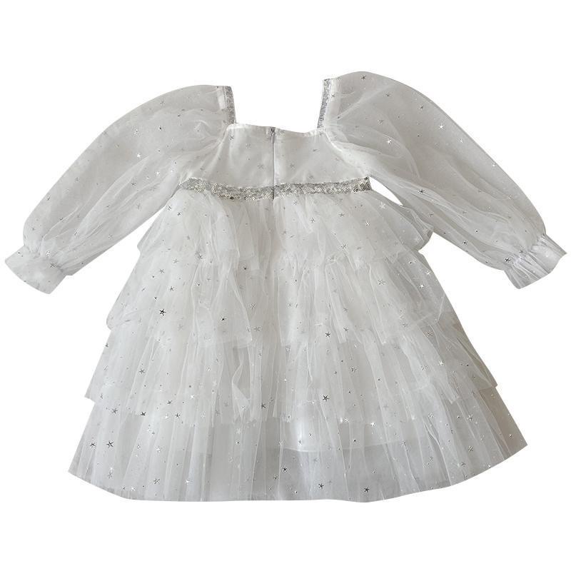 童装夏装新款裙子闪闪网纱韩版儿童连衣裙宝宝洋气裙子女童公主裙细节图