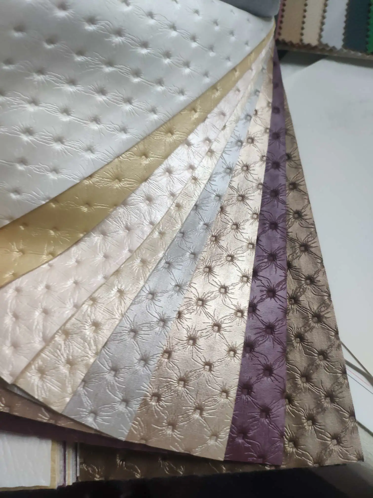 Artificial leather soft and hard wrapped sliding door leather wall decorative leather fabric in stock, small footprint No. 2 detail image 5