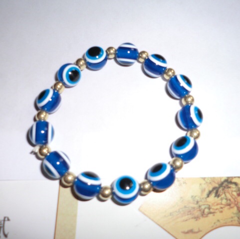 European and American cross-border jewelry: Devil's Eye bracelet, palm round bead beaded bracelet, Blue Eye bracelet, wristband jewelry