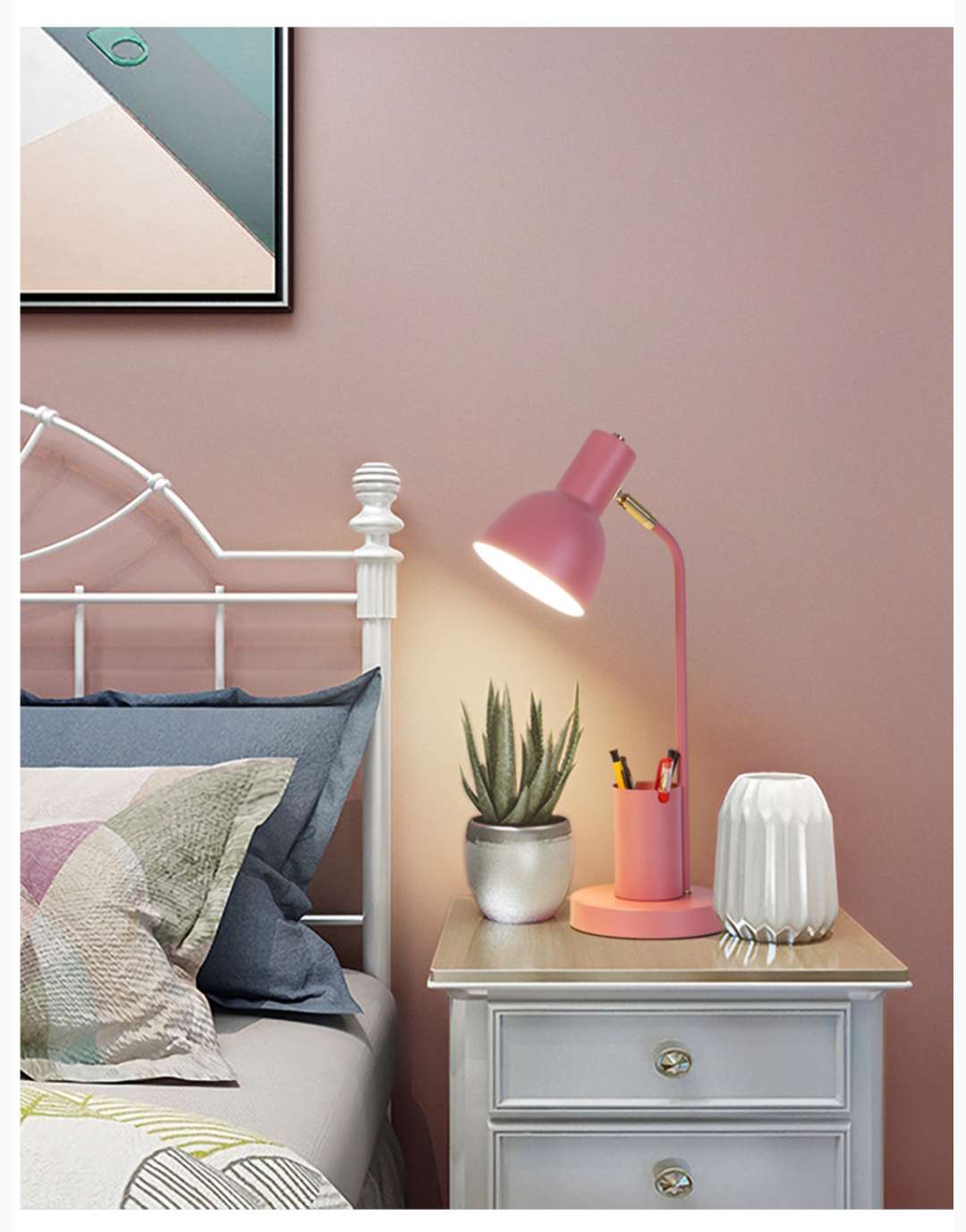 铁艺书房卧室北欧宜家书灯台灯4663-1详情图4