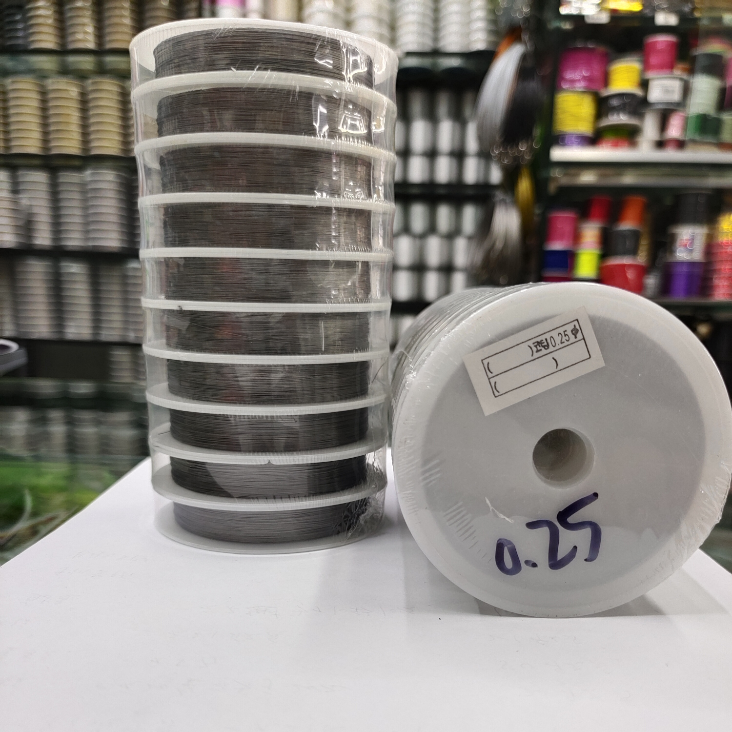 Steel wire, soft gold rope, lead wire, bead threading, handcrafted cultural play beads, lead wire, DIY braided wire, 0.25mm natural color