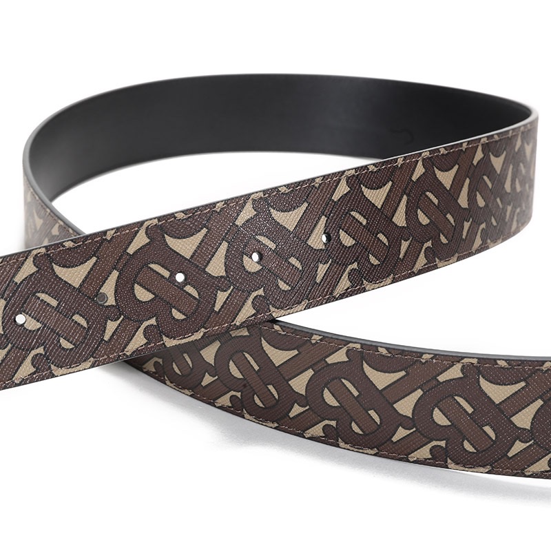 Burberry Men's Logo printed Belt 85 90 95 100 105 110 115 Specification image