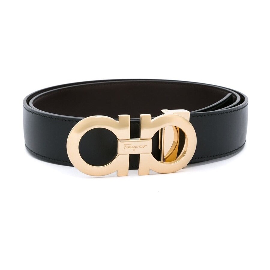Salvatore Ferragamo 男士 黑色徽标搭扣腰带

95 100 105 110 115 