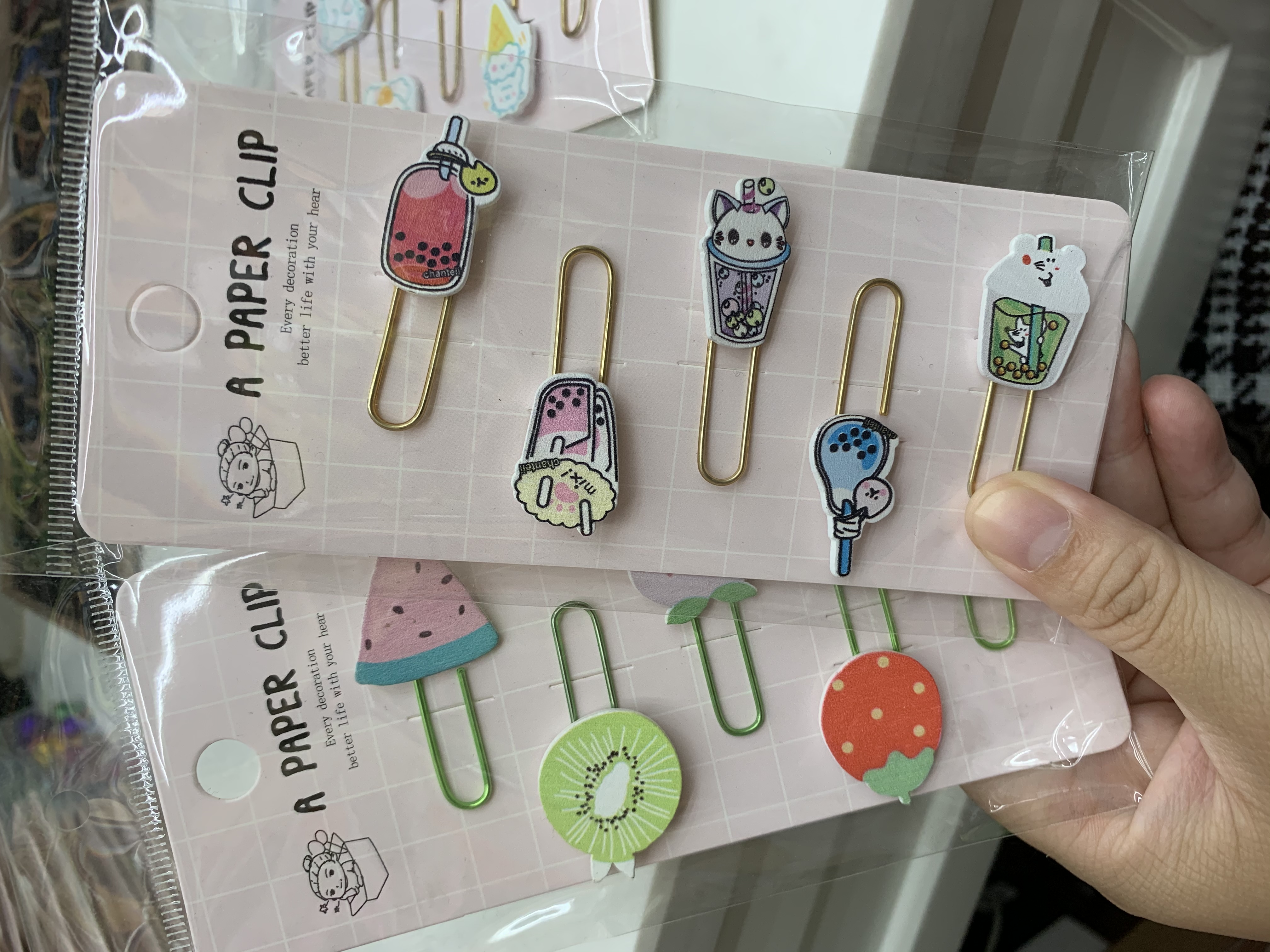 可爱的叶子+火烈鸟书签详情图1